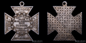 Bolivia. 1890. Medalla de Bautismo. Cruz. Plata. RTB Unlisted
