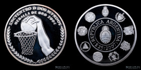 Argentina. 25 Pesos 2007. Basket. CJ 10.6