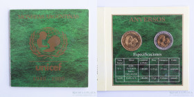 Argentina. Blister BCRA 1996 UNICEF. CJ BL34