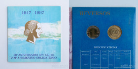 Argentina. Blister BCRA 1997 VOTO FEMENINO. CJ BL35