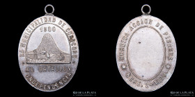 Bolivia. 1900. A los Heroes de Pisagua. Corocoro. Plata