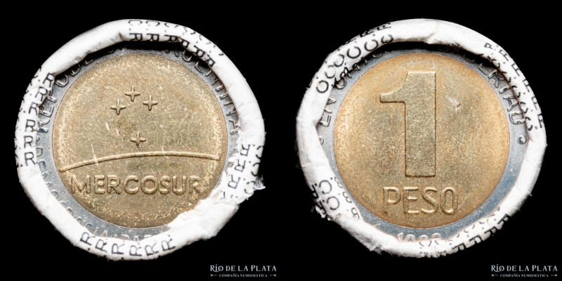 Argentina. 1 Peso 1998. Mercosur. Roll de 25. BCRA

Estimate: USD 25 - 50