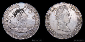 Bolivia. 8 Soles 1845 R. KM103