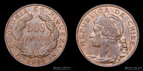 Chile. 2 Centavos 1919. KM164