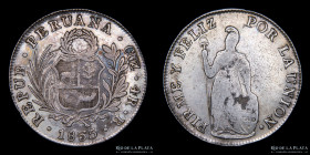 Peru. 4 Reales 1835 B. Cuzco. KM151