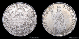 Peru. 4 Reales 1836 B. Cuzco. KM151