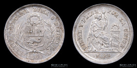 Peru. 1/2 Real 1860 KM180