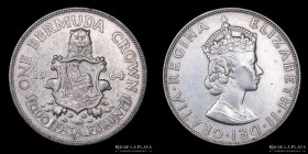 Bermudas. 1 Crown 1964. KM14