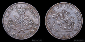 Canada. Upper Canada 1/2 Penny Token 1857. KMTn2