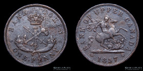 Canada. Upper Canada 1 Penny Token 1857. KMTn3