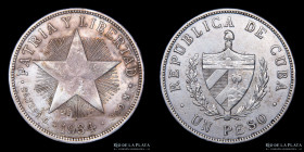 Cuba. 1 Peso 1934. KM15.2