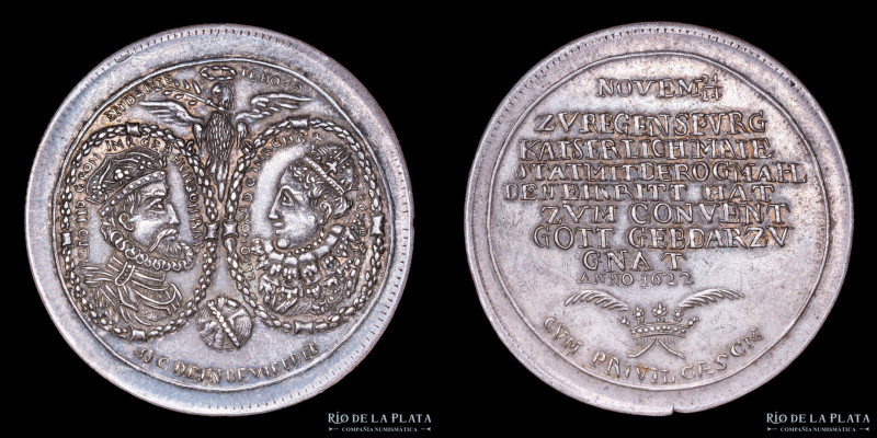 Austria. Fernando II (1619-1637) 1 Thaler (24/24) 1622. AG; 41mm; 25.21g. Boda c...