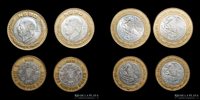 México. 10 y 20 Pesos 1993. Núcleo de Plata. Lote x4.

Estimate: USD 15 - 30