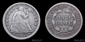 USA. Seated Liberty Half Dime 1853. KM76