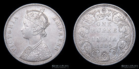 India Britanica. 1 Rupee 1885. KM492