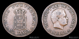 India Portuguesa. 1/4 Tanga 1901. KM15