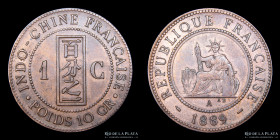 Indochina Francesa. 1 Centime 1889. KM1