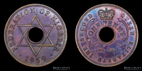 Nigeria. 1 Penny 1959. KM2