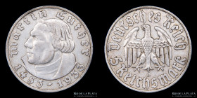 Alemania. 5 Reichsmark 1933 D. KM80
