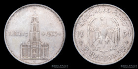 Alemania. 2 Reichsmark 1934 G. KM81