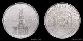 Alemania. 5 Reichsmark 1934 G. KM82