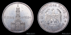 Alemania. 5 Reichsmark 1934 A. KM83