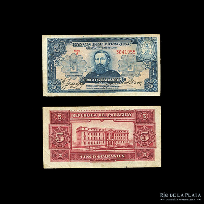 Paraguay. 5 Guaranies 1943. P179 (VF)
Estimate: USD 15 - 30