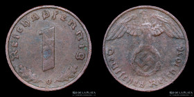 Alemania. 1 Reichspfennig 1936 G. KM89