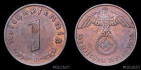 Alemania. 1 Reichspfennig 1936 F. KM89