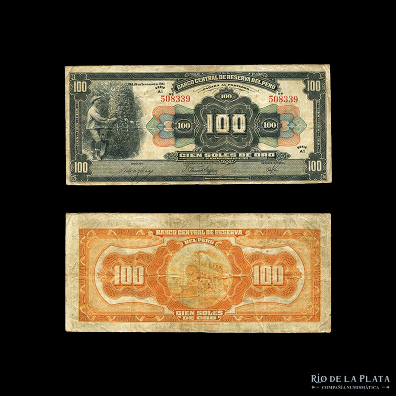 Perú. 100 Soles 1941. P69a (F+)
Estimate: USD 25 - 50