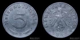 Alemania. 5 Reichspfennig 1942 E. KM91