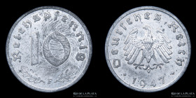 Alemania. 10 Reichspfennig 1947 A. KMA104