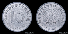 Alemania. 10 Reichspfennig 1945 F. KMA104