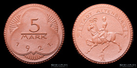 Weimar. 1921  Altemburg Notgeld Porcelana 5 Mark