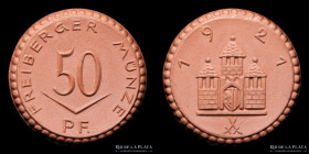 Weimar. 1921 Freiberg Notgeld Porcelana 50 Pfennig