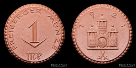 Weimar. 1921 Freiberg Notgeld Porcelana 1 Mark