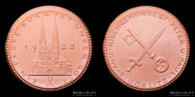 Weimar. 1923 Festeburg Notgeld Porcelana 5 Mark