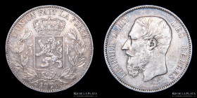 Belgica. 5 Francs 1875. KM24