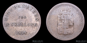 Dinamarca. 16 Skilling 1814. KMTn3