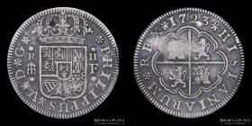 España. Felipe V. 2 Reales 1723. Segovia. KM297