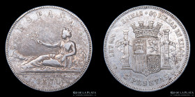España. Gob. Provisional. 5 Pesetas 1870. KM655