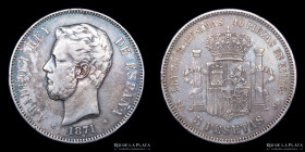 España. Amadeo I. 5 Pesetas 1871. KM666