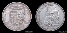 España. 1 Peseta 1933. KM750