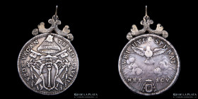Papal States (Roma) Sede Vacante. AR 1/2 Scudo 1758