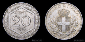 Italia. V. Emanuele III. 20 Centesimi 1918R. KM58