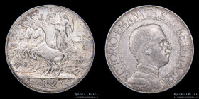 Italia. V. Emanuele III. 2 Lira 1912R. KM46