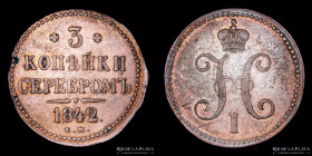 Rusia. 3 Kopeks 1842 EM. KMC146.1
