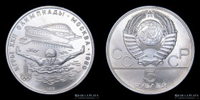 Rusia. URSS. 5 Rublos 1978. JJOO Moscu 1980. KMY154