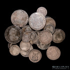 Potosi. Lote x 18 monedas de 1/2 a 2 Reales 1768-1822