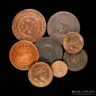 Brasil. Lote x8 Cobres 1820-1873